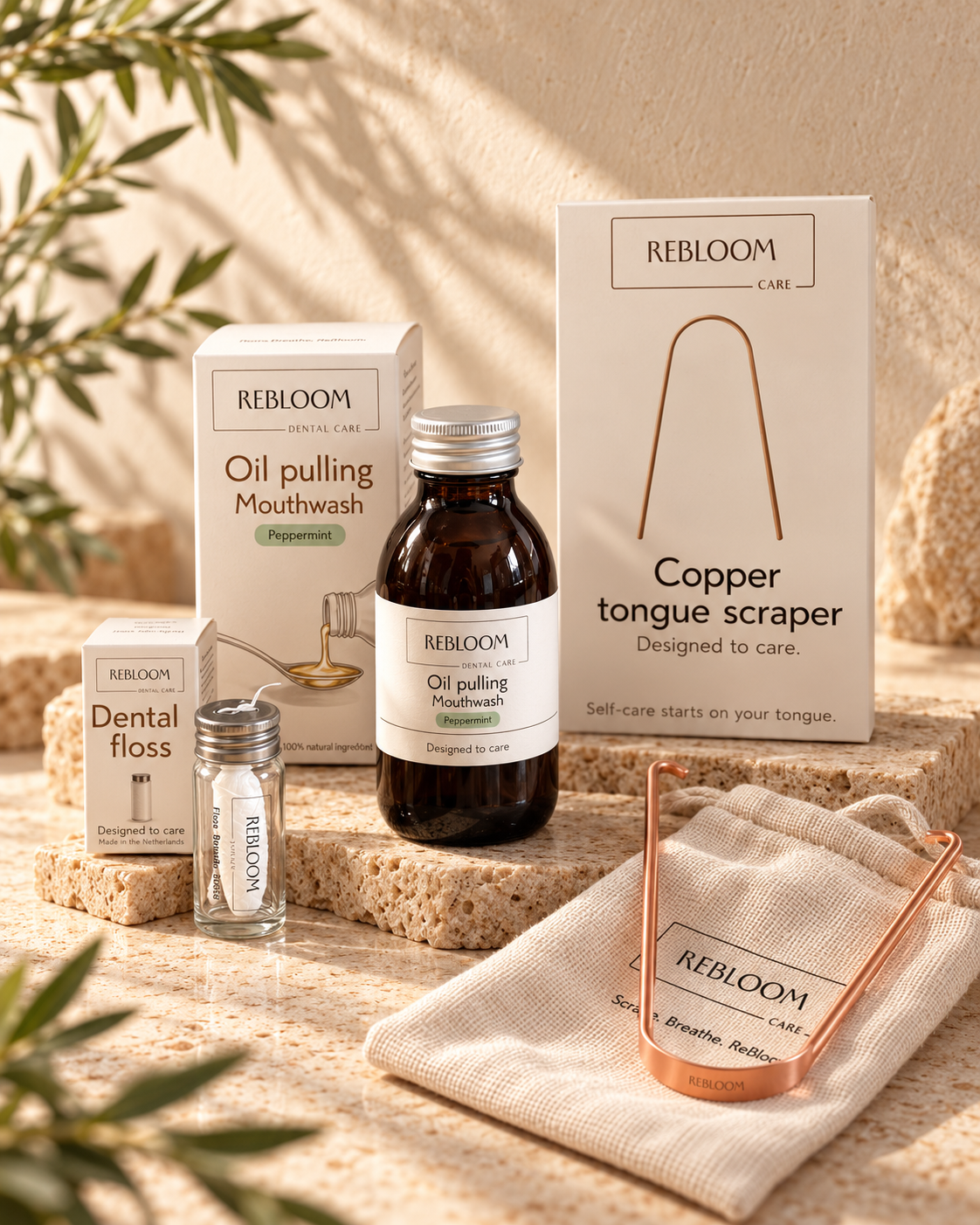 Essentiële mondverzorgingsaccessoires - set