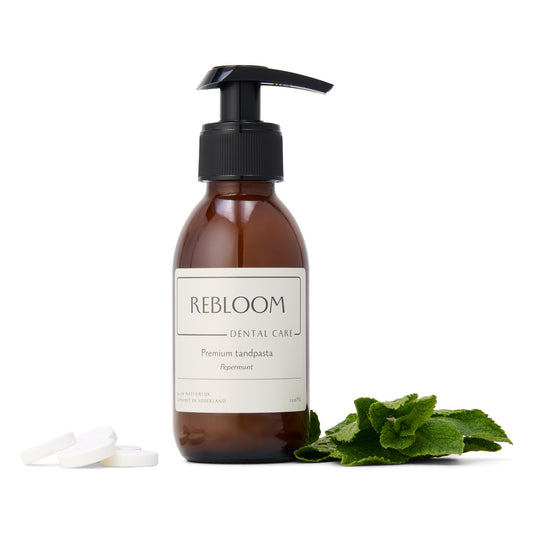 Flesje premium tandpasta - Pepermunt - 120ml / 2 tubes - fluoridehoudend