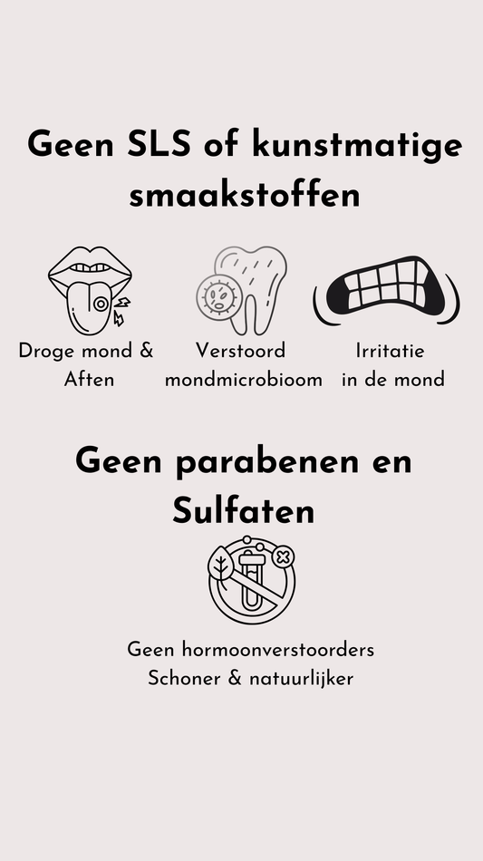 3 smaken pakket - pepermunt, milde munt & fluoridevrij